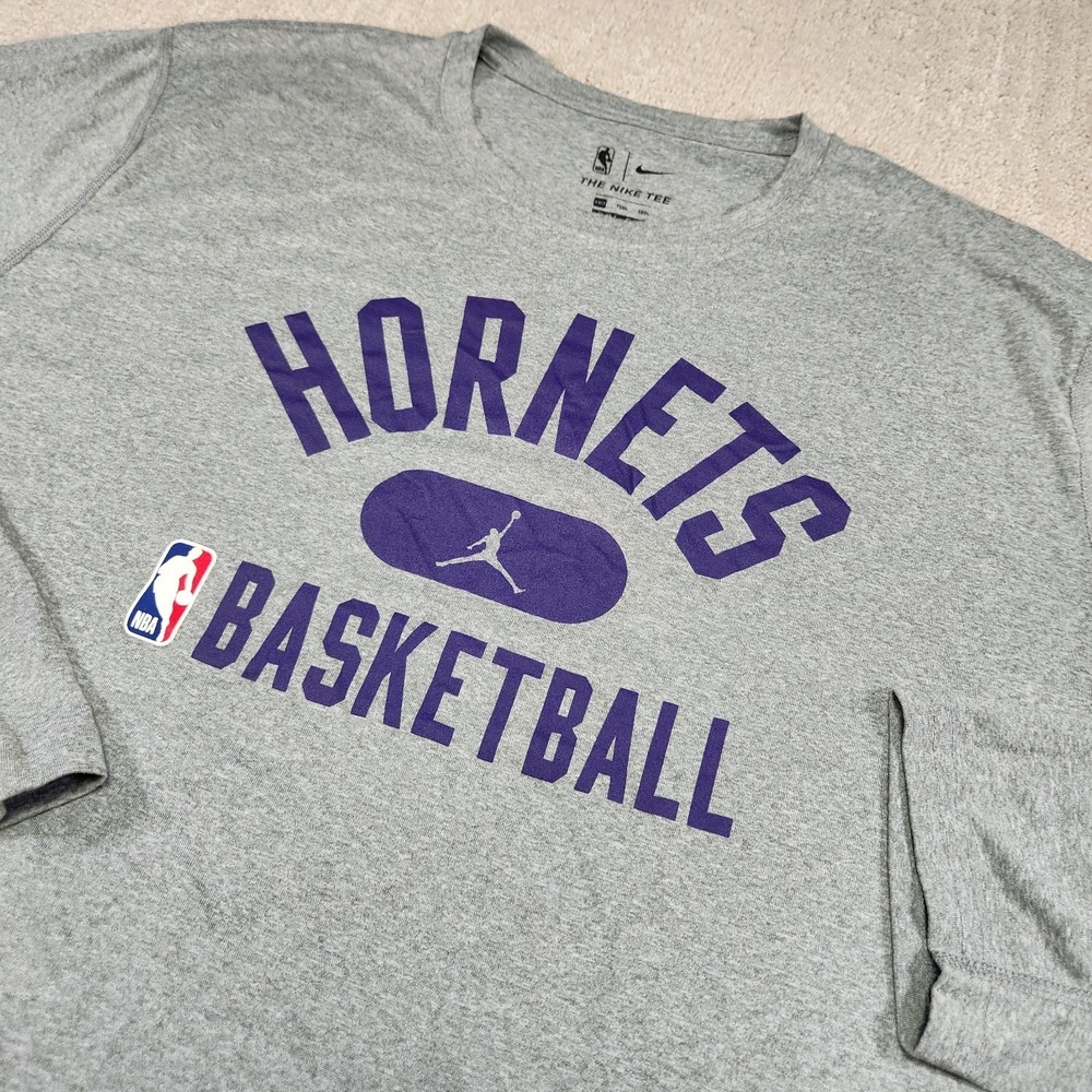 Charlotte Hornets Shirt Men 2XLT Jordan Nike Engineered Dri Fit Shooting Buzz
